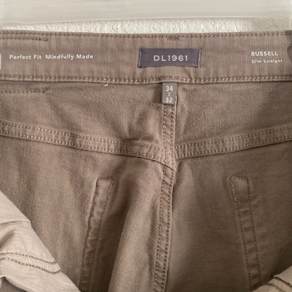 DL 1961 Men’s Russell Slim Straight Jeans Size 34” x 32” - Picture 6 of 9